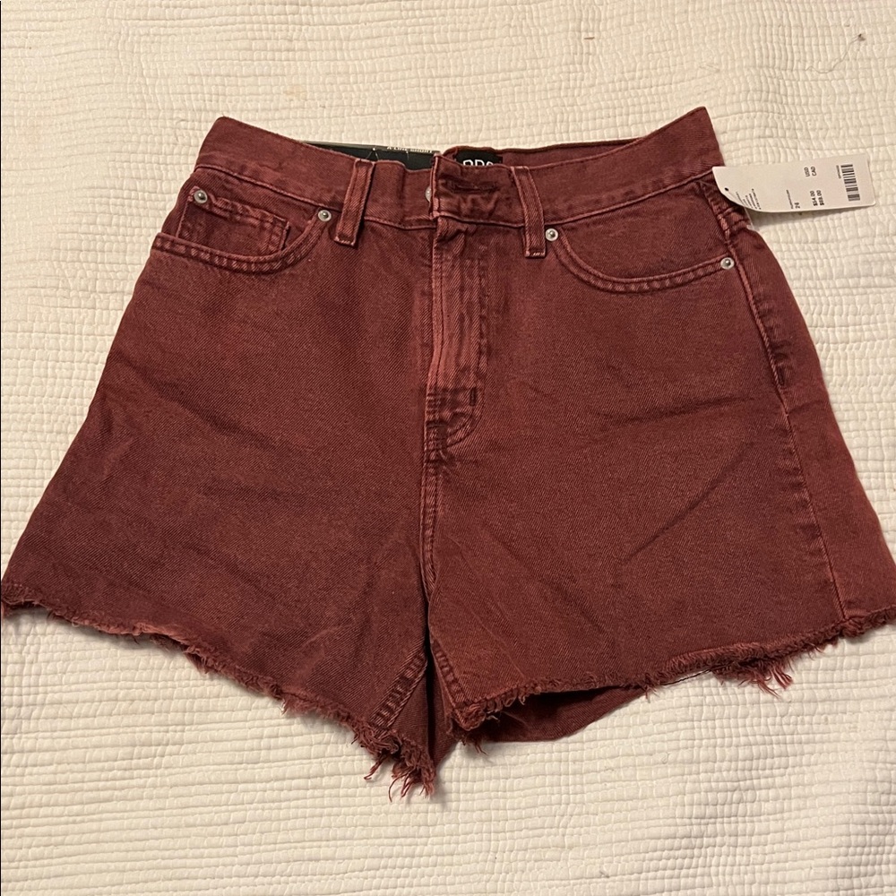 Urban Outfitters Maroon BDG Jean Shorts